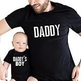 Daddys Boy, Matching Shirts for Father and Newborn Son, Daddy and Son Matching Outfits, Cute Dad and Son Matching Shirts, Father Gifts from Baby Boy, Toddler. Multicolor