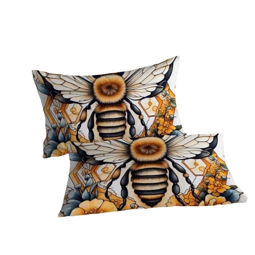 Housse de couette 260x220 animaux volants en microfibre douce avec taies