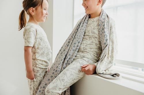 Image of Copper Pearl Jumbo 3-Layer Baby Blanket: Soft Baby Quilts for Boys and Girls | Breathable, Cozy, Toddler Blanket | Baby Quilt for Newborns | 60x72 Premium Material | Jurassic Park Fossils