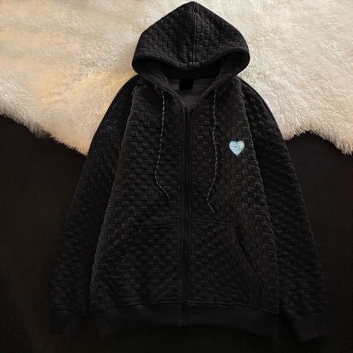 Sweat à capuche zippé brodé en maille décontracté - 2