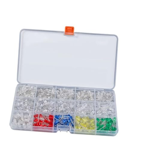 Kit LED 600 pièces avec résistances assorties Lurrose pour projets électroniques DIY