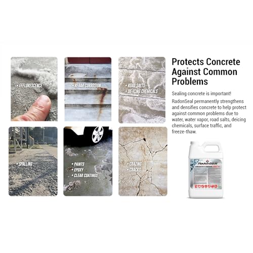 RadonSeal Plus Outdoor/Indoor Concrete Deep Penetrating Protectant Sealer, Reduces Moisture, Strengthens, & Reduces Radon Gas Levels, 5 Gallon Bucket - Thumbnail 6