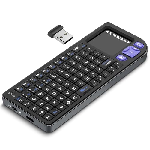 All-in-One Mini Keyboard with Touchpad, a Sturdy Aluminum Frame. Rechargeable & Portable. Seamless Connectivity with iPad, Mac, and PC. The Perfect Companion for Smart Home, IT Tech & Field Service.