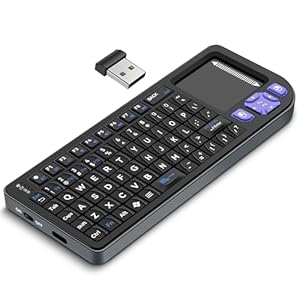 All-in-One Bluetooth Keyboard with Touchpad – Sturdy Aluminum Frame, Rech...