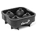 Premium Ice Ball Maker, Sphere Ice Mold, 4-Pack Ice Cube Tray, Food Grade, Leak-proof, Silicone, Black