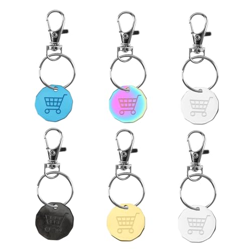 DIYEAH 6piezas Soporte Inoxidable Para Carrito De Compras Forma De Extractor De Carrito Diseño Moderno Duradero