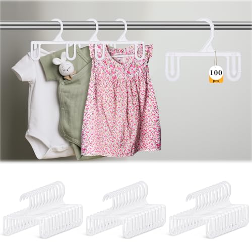 GlikCeil 100pcs Kids Pants & Skirt Hangers, Baby Hangers...