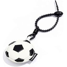 Leather Ball Keychain Wristlet Sports Key Ring Car Key Wallet Backpack Bag Gym Accessories Gifts for Men Women