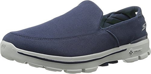 skechers go walk canvas slip on