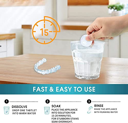 Y-kelin Orthodontic Retainer Cleansing Tablet 96 Tablet (96 Count (Pack of 1)) - Image 6