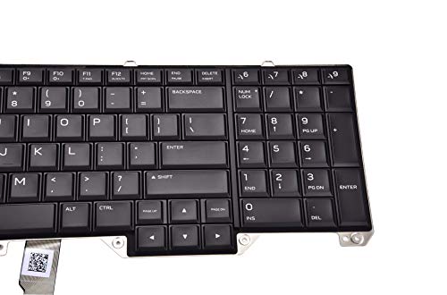 KBR Replacement Keyboard for Dell Alienware 17 R4 R5 Laptop With Backlit No Frame US Layout - Thumbnail 4