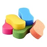 Car Wash Sponges,5 Pack Extra Thick Large Colorful Cleaning Sponge Multi-Purpose for...