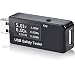 Produktbild USB-Tester, AMANKA USB Multimeter QC2.0 QC3.0 Tester Strom(A) Spannung(V) Energie(Wh) Widerstand Kapazität(mAh) und Leistung(W) Zeit(Sekunden), Temperatur