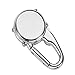 ZOVEDAIUG Digital Pocket Clip Watch for Men Carabiner Watch Backpack Fob Belt Waterproof Clip Watch with Alarm Clock Date Week for Outdoor Sports (White)
