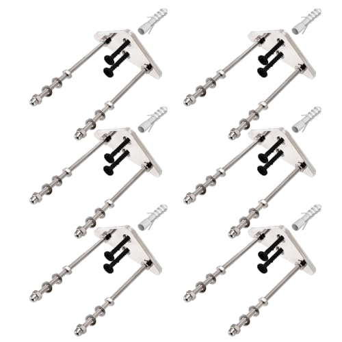 6Pcs Wall Mounted Skateboard Storage Rack Hanger Floating Deck Display Racks Stand Enduring Mounted Storage Rack Hooks Hanger