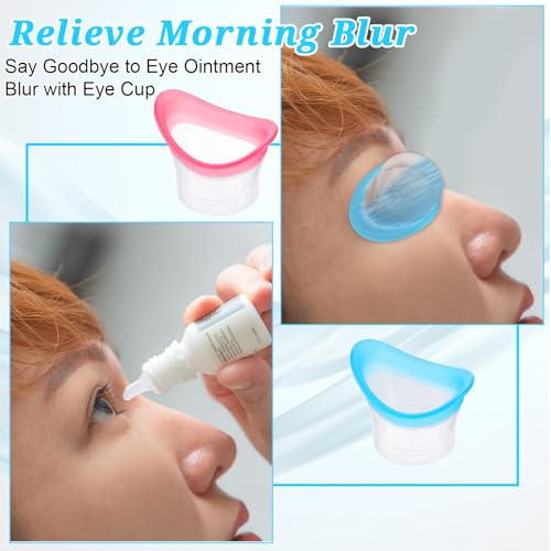 2 Stücke 10ml Silikon Augen Bade Tasse Augenspülung Weiche Augen Waschschale Augendusche Wiederverwendbar Tragbare Augen Badewanne Augenpflege-Werkzeug Augenreiniger für Augenreinigung Brillen Pflege