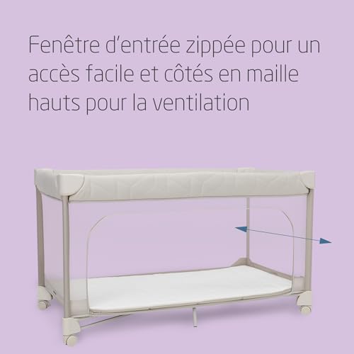 Maxi-Cosi Merlin lit parapluie pliant et aire de jeux beige