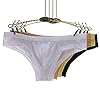 Faringoto Culotte transparente respirante en soie glacée pour homme, Re+gre+l B+if Gre+pk, L #1