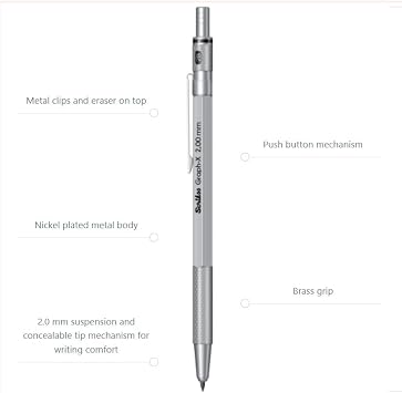 Scrikss Office Graphx Mechanical Pencil Lead Gray 2 Mm