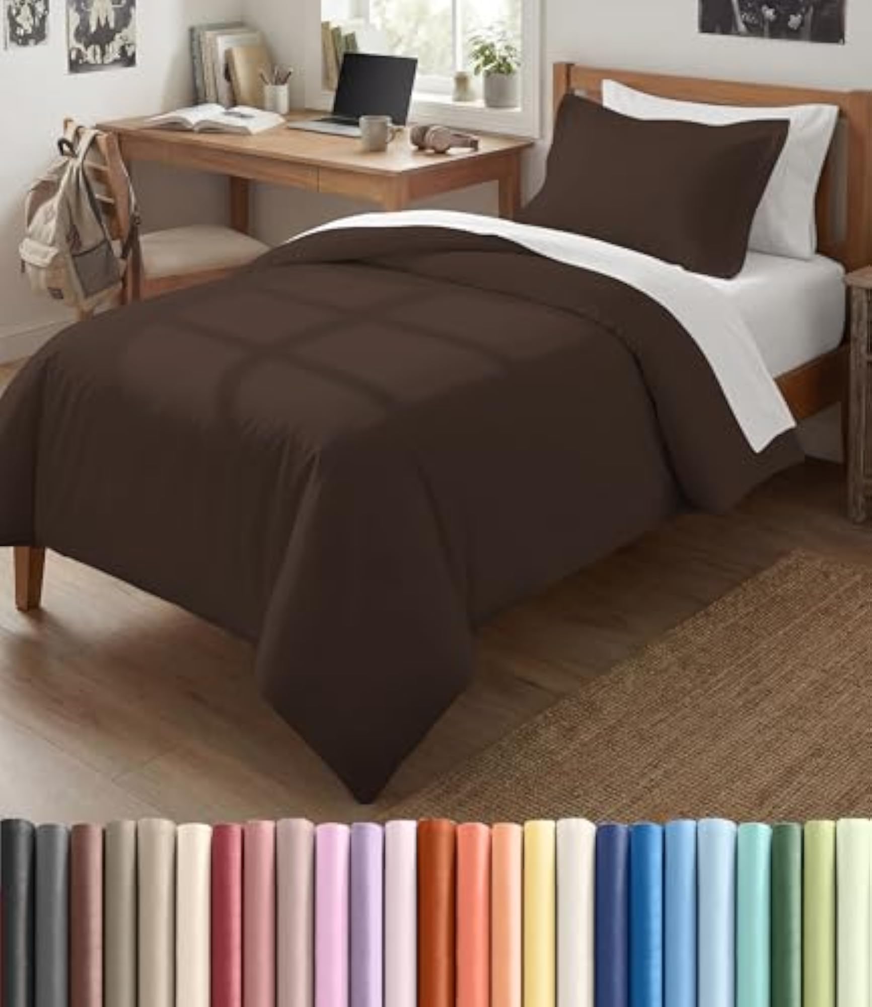 Duvet Cover Twin/Twin XL Size, Extra Soft Dorm Bedding