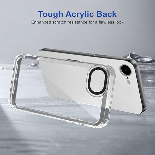 Image of Zapcase Back Case Cover for iPhone 16e | Compatible for iPhone 16e Back Cover | Case Cover with Camera Protection | (TPU + PC | Transparent)
