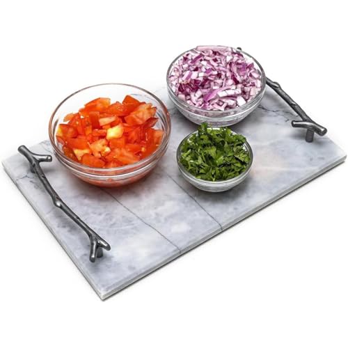 serving trays marble