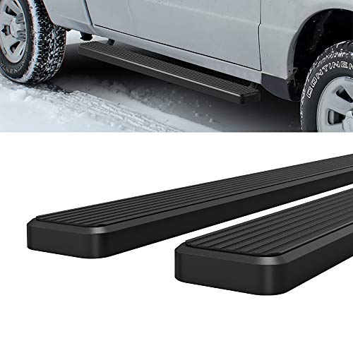 Estribos de acero inoxidable HD Ridez 5in negro para Ford Ranger miniatura 4
