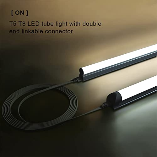 4Ft T5 T8 Led Shop Light Fixture Connecting Cords, Double-Ended Connector Cable For Led Tube Lights, 4 Pack #TOP2