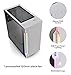 Thermaltake H200 Tempered Glass RGB Light Strip ATX Mid Tower Case with One 120mm Rear Fan Pre-Installed CA-1M3-00M1WN-00, Window, RGB