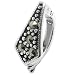 Dreambell 925 Sterling Silver Marcasite Interchangeable Clasp Enhancer Shortener fits European Bracelet