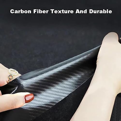 NEPTR Car Rear Bumper Protector for Hyundai Elantra CN7 2021 2022,Carbon Fiber Anti-scratch Car Trunk Protection Strip Auto Parts