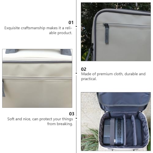 Funda portátil de almacenamiento para accesorios digitales, hecha de tela oxford y algodón perlado, protectora y ligera, ideal para proyectores y viajes miniatura 6