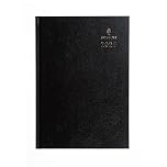 Collins Standard Desk 2025 Diary for Professionals - A4 Two Pages to a Day Business Diary - Black - (47.99-25) - Premium Business Planner with Hardback Leathergrain Covers