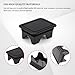 Rebvugr 2PCS Bed Rail Stake Pocket Covers, Truck Stake Pocket Covers, Dustproof Truck Bed Hole Plugs, Car Bed Accessories Rear Vehicle Holes Covers Compatible with Dodge Ram 1500 2500 3500 2019-2022
