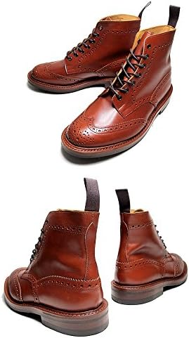 Amazon トリッカーズ カントリーブーツ M5634 25 Brogue Boots Stow Marron Antique ストウ ダイナイトソール ブローキング レースアップ ブーツ メンズ マロン アンティーク Uk8 0 26 5cm 並行輸入品 ブーツ