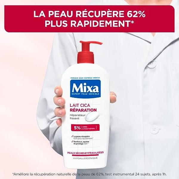 Mixa Expert Sensitive Skin - Cica Milk Repair - Долгосрочное восстановление - Сухая и огрубевшая кожа - Гипоаллергенно - 400 мл