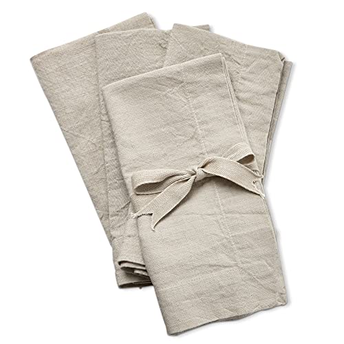 Servilletas de Tela Tag Threads Slub Set 4 Sand Brown miniatura 1