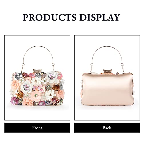 Bolso de mano floral elegante para mujer miniatura 3