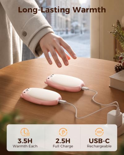 Sweetfull 2-Pack Magnetic Rechargeable Hand Warmers w/ 4000mAh, 3 Heat Settings for (Reg. $14.99) - image 4