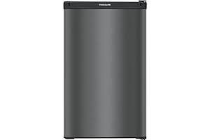 Frigidaire 4.4 Cu. Ft. Compact Refrigerator with Freezer in Black Stainless Steel
