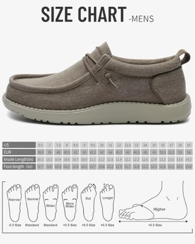 Image of 1TAZERO Men Slip On Shoes Loafer with Arch Support Insoles,Men Casual Shoes for Plantar Fasciitis | Wide Fit Design, Arch Support Footbed, Ideal for Plantar Fasciitis Relief, Lightweight All-Day Comfort Walking Shoes