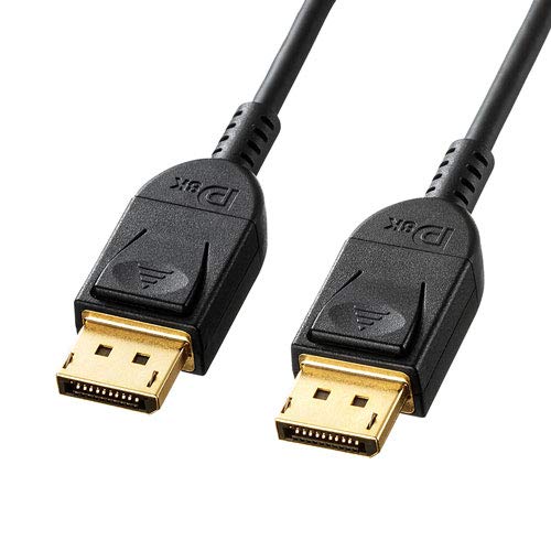 サンワサプライ アウトレット DisplayPortケーブル 1m Ver1.4 KC-DP1410 箱にキズ、汚れのあるアウトレット品です。