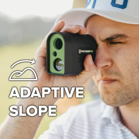 Precision Pro Nx7 Pro Golf Rangefinder With Slope Switch- Laser Golf Range Finder Golfing Accessory - Slope, 6X, Flag Lock W Pulse Vibration, 650+ Yard Range Finder Golf Laser Rangefinder #TOP3