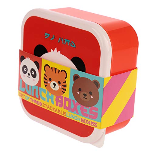 Puckator Set 3 Contenitori Impilabili Per Scuola E Picnic – Scatole Porta Snack Multiuso In Plastica, Dimensioni Variabili (S-M-L), Ideali Per Bambini - 2