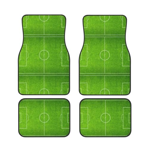 Alfombrillas antideslizantes de neopreno para coche que evitan la suciedad con diseño de fútbol