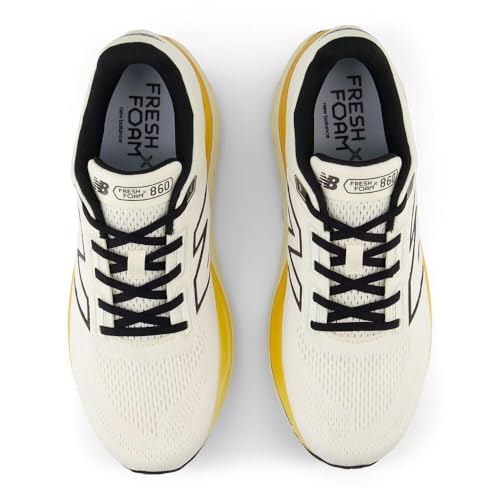 New Balance New Balance Men's Fresh Foam X 860 V14 Running Shoe, Sea Salt/Angora/Dried Apricot, 7 M