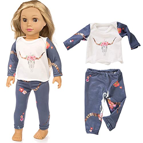 Xfeyue 7 Sets 18 Inch Doll Clothes Gifts And Accessories, Mickey,Unicorn Doll Clothes Fit American18 Inch Doll #TOP2