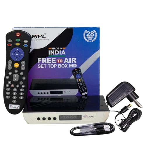 Image of LRIPL MPEG-4 HD Free Dish Set Top Box -Without Recharge- Black