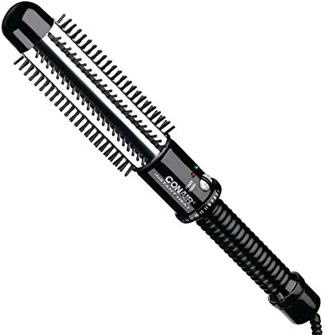 Conair Instant Heat Curling Iron Brush, 1 1/4-Inch Barrel - For Use On Short to Medium Length Hair