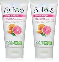 St Ives Even and Bright Scrub Pink Lemon and Mandarin Orange, 150ml (Pack of 2)